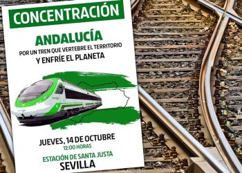 FACUA Andalucía se suma a la concentración en defensa de un tren público, universal y de calidad