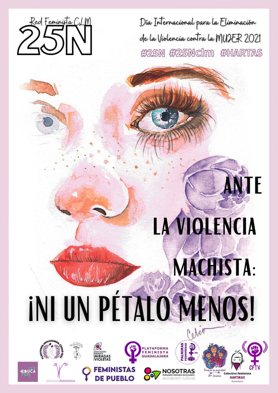 Campaña de la Red Feminista de Castilla-La Mancha  por una sociedad libre de violencias machistas