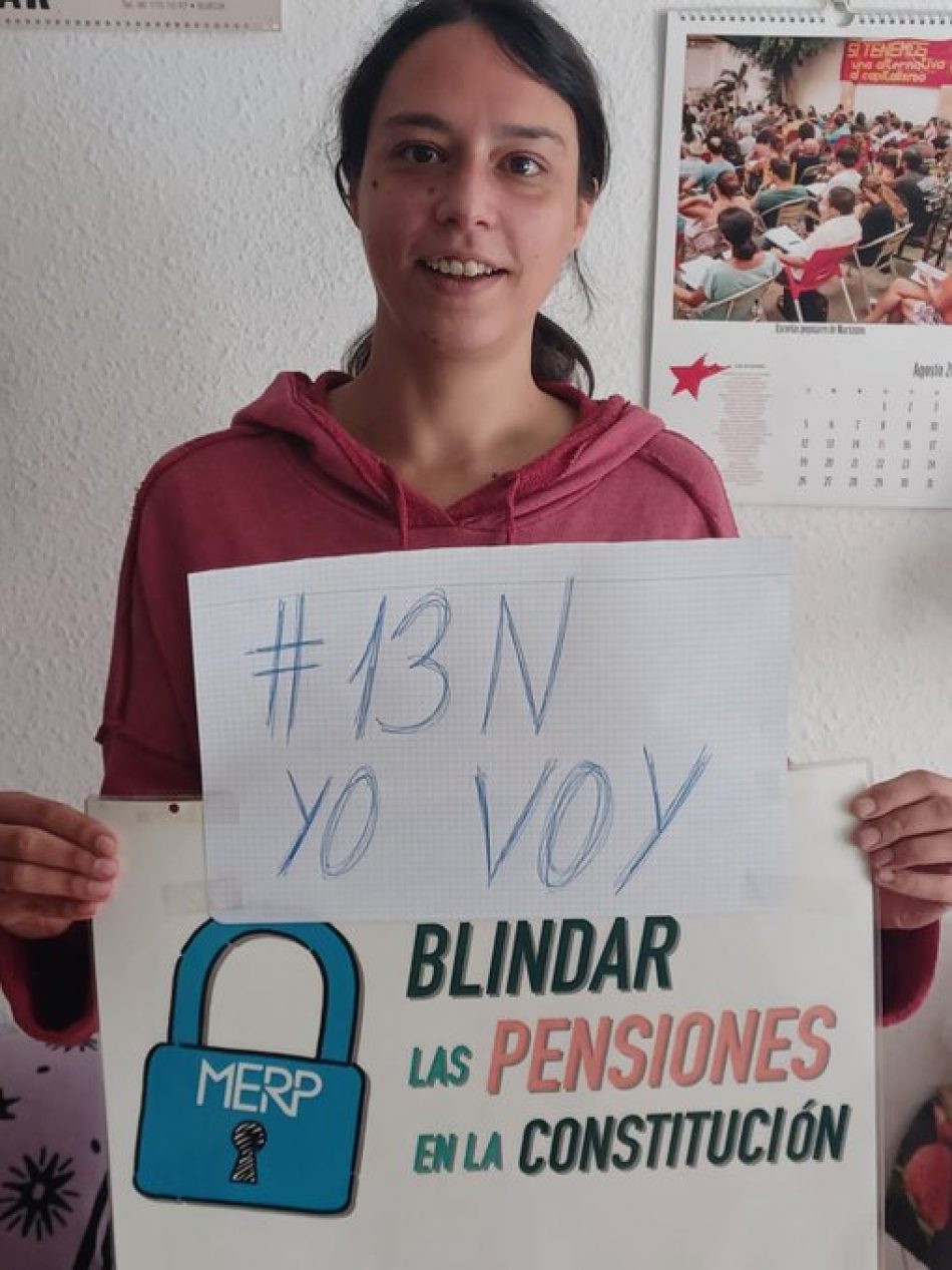 La MERP mantiene la convocatoria por el blindaje de las pensiones el 13-N tras reunirse con la Presidenta del Pacto de Toledo