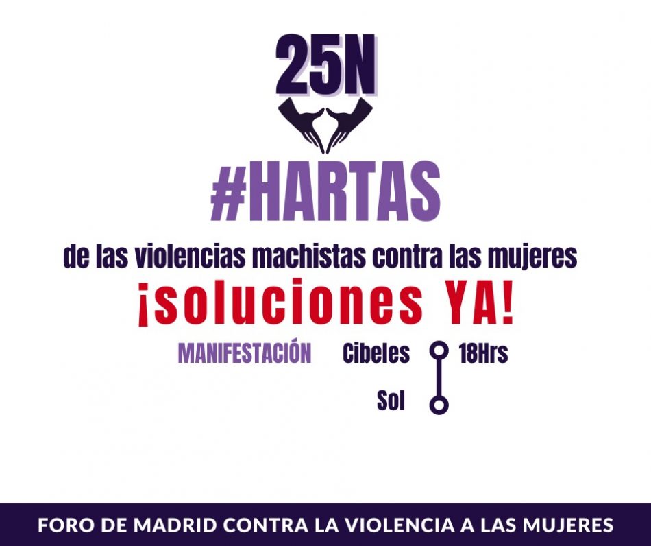 Federación de Asociaciones de Mujeres de la Comunidad de Madrid (FAMCM) denuncia la creciente violencia de genero