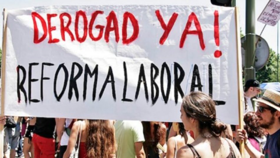 CGT considera que sin la derogación de las Reformas Laborales el empleo continuará siendo precario en un país donde más del 12 % de las personas en activo viven en riesgo de pobreza