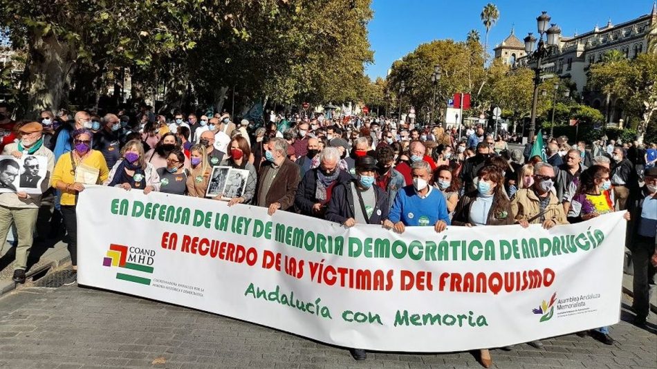 Alternativa Republicana valora como un éxito la movilización para la aplicación del cumplimiento de la Ley de Memoria Histórica y Democrática de Andalucía