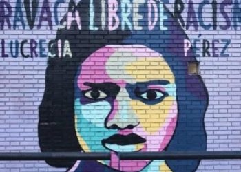 La vecindad de Aravaca (Madrid) teme que el mural de Lucrecia Pérez, primera víctima de un asesinato racista reconocido en España, esté en peligro de desaparecer