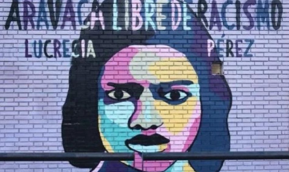 La vecindad de Aravaca (Madrid) teme que el mural de Lucrecia Pérez, primera víctima de un asesinato racista reconocido en España, esté en peligro de desaparecer
