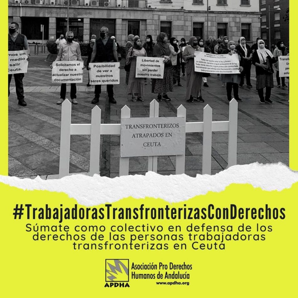 Más de un centenar organizaciones exigen el desbloqueo de 3.500 trabajadoras transfronterizas atrapadas por el cierre de la frontera con Marruecos