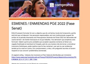 Carles Mulet abre una ventana online para que los ciudadanos y otras fuerzas políticas sin representación puedan hacer enmiendas a los PGE’22