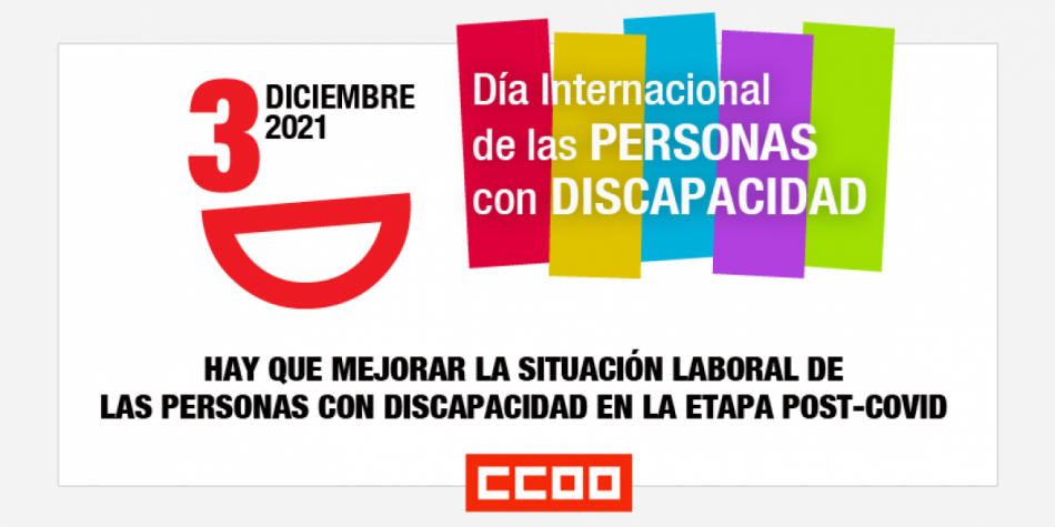 CCOO pide que se mejore la situación laboral de las personas con discapacidad en la etapa postcovid