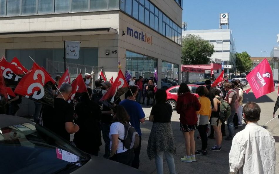 Represión sindical en Marktel: despiden al secretario general de CGT por defender los derechos de la plantilla