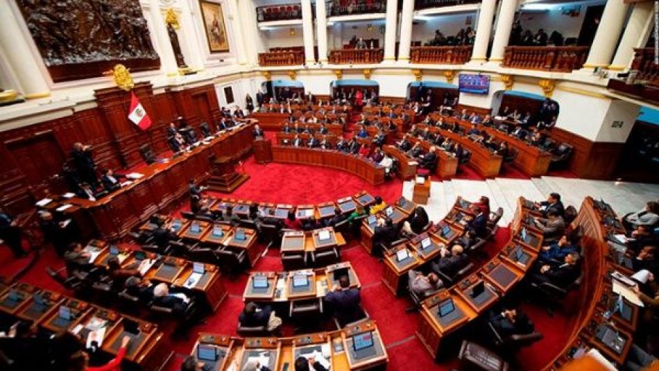 Congreso peruano debatirá moción de censura a titular del Parlamento