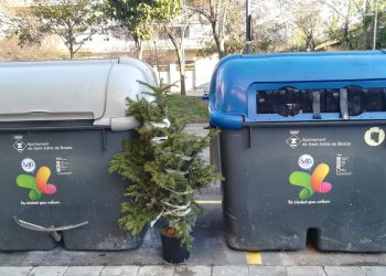 Sant Adrià no ha realitzat aquest any la recollida d’arbres de Nadal