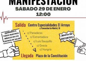 Fuenlabrada se manifiesta por la reapertura de todos sus centros de salud y las Urgencias de El Arroyo