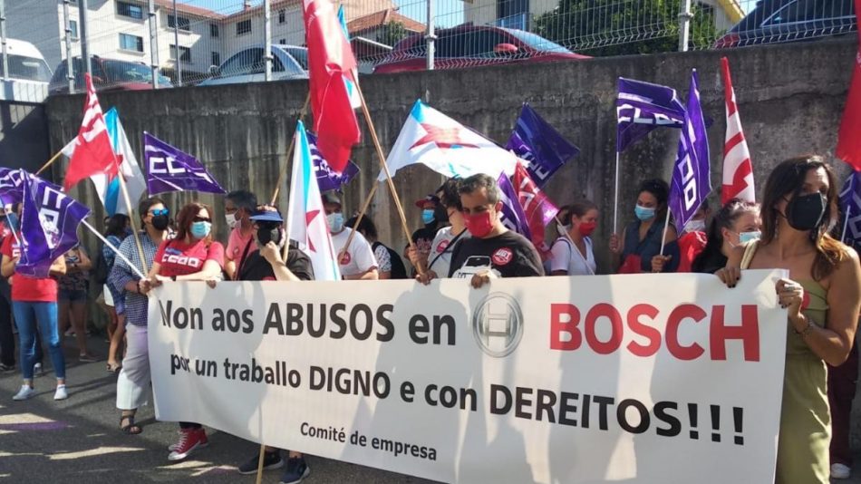 Tres xornadas de folga para defender as condicións laborais en Bosch, segunda maior empresa de Vigo