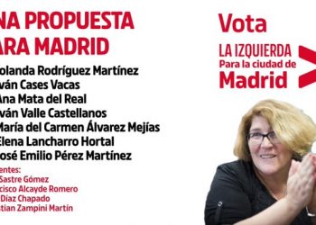 «La Izquierda para la Ciudad de Madrid», candidatura ganadora de las primarias de IU Madrid Ciudad