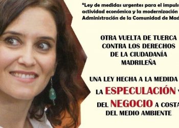 Más de 13.000 personas firman para que se retire la Ley ómnibus de Ayuso