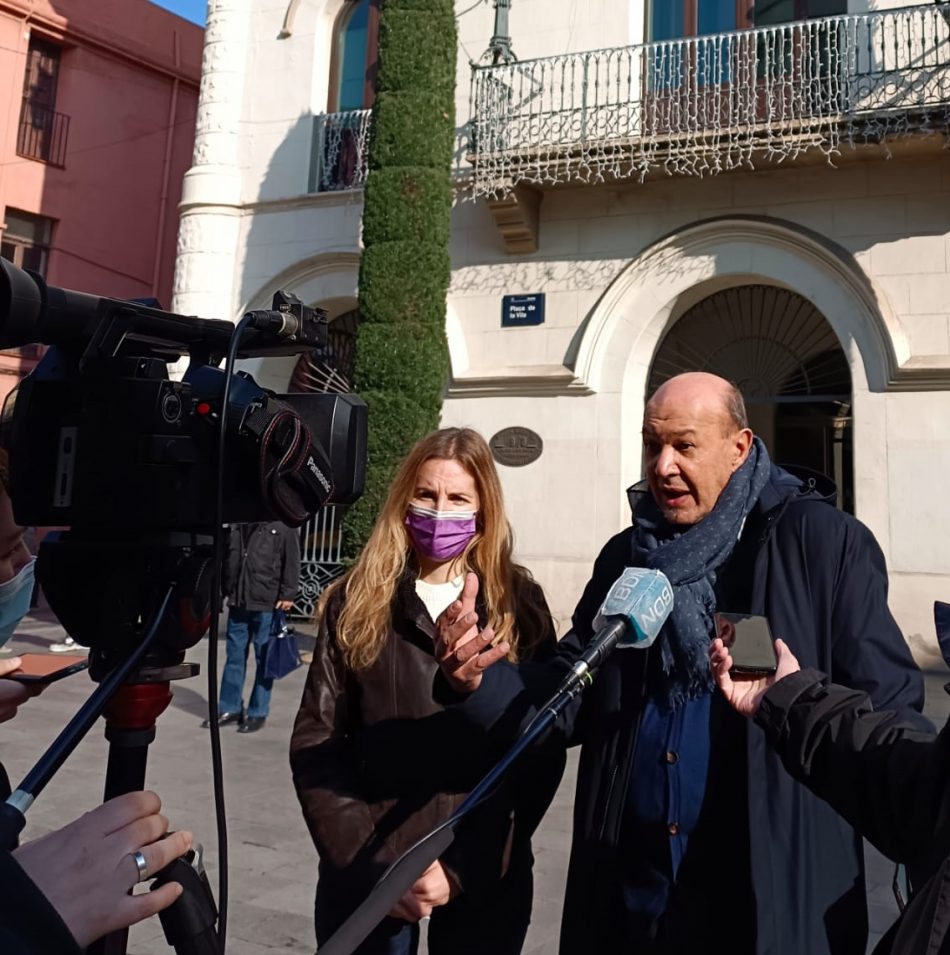 Aïda Llauradó i Joan Carles Gallego presenten els acords dels Pressupostos 2022 pactats entre En Comú Podem i el Govern