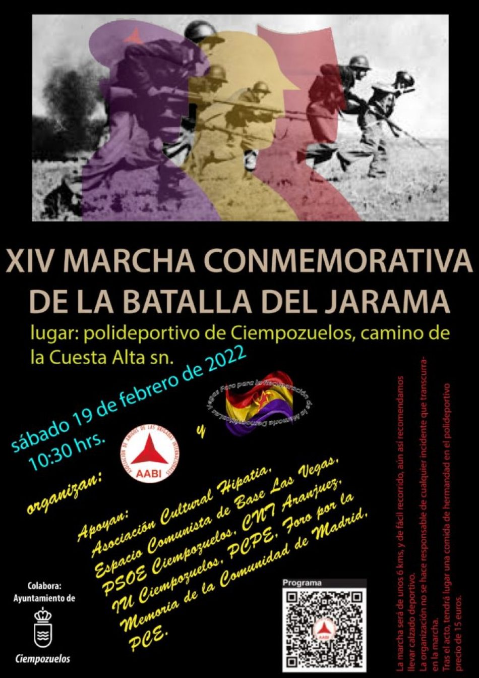 XIV Marcha Memorial Batalla del Jarama: 19 de febrero