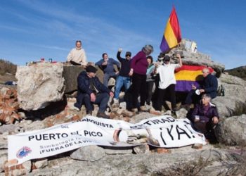 Comunicado conjunto sobre el derribo del monumento franquista en el Puerto del Pico (Ávila)