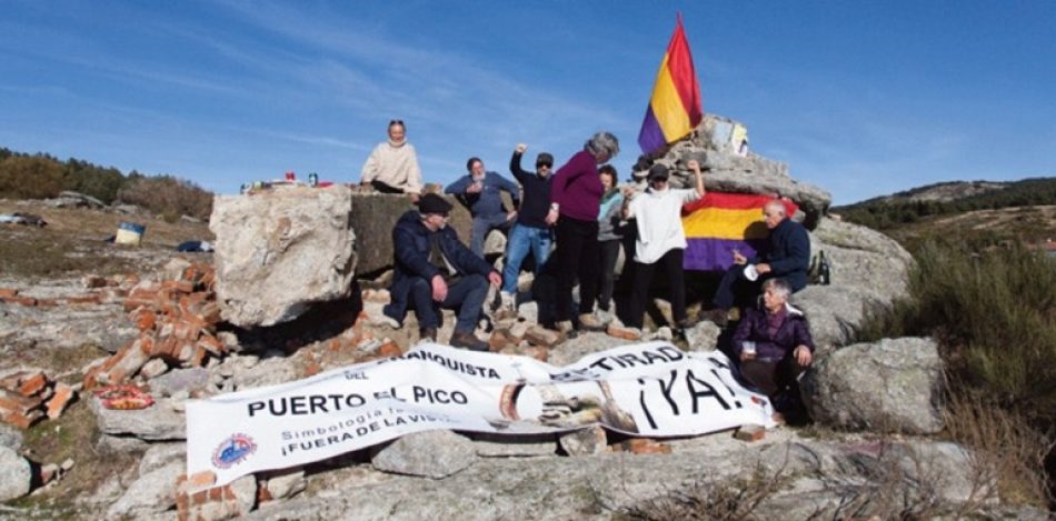 Comunicado conjunto sobre el derribo del monumento franquista en el Puerto del Pico (Ávila)