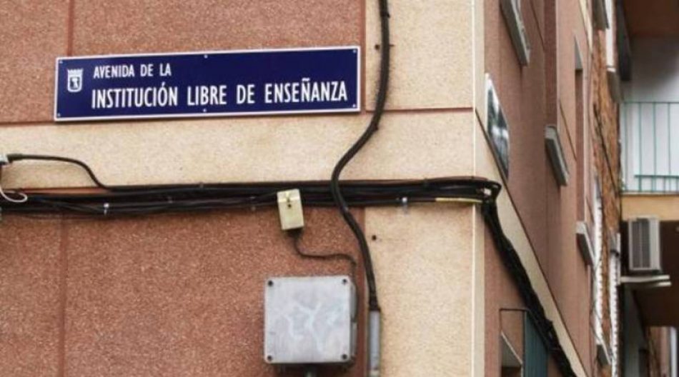 El Ayto. de Madrid elimina del callejero la «Avda. Institución Libre de Enseñanza» y lo sustituye por los falangistas «Hermanos García Noblejas»