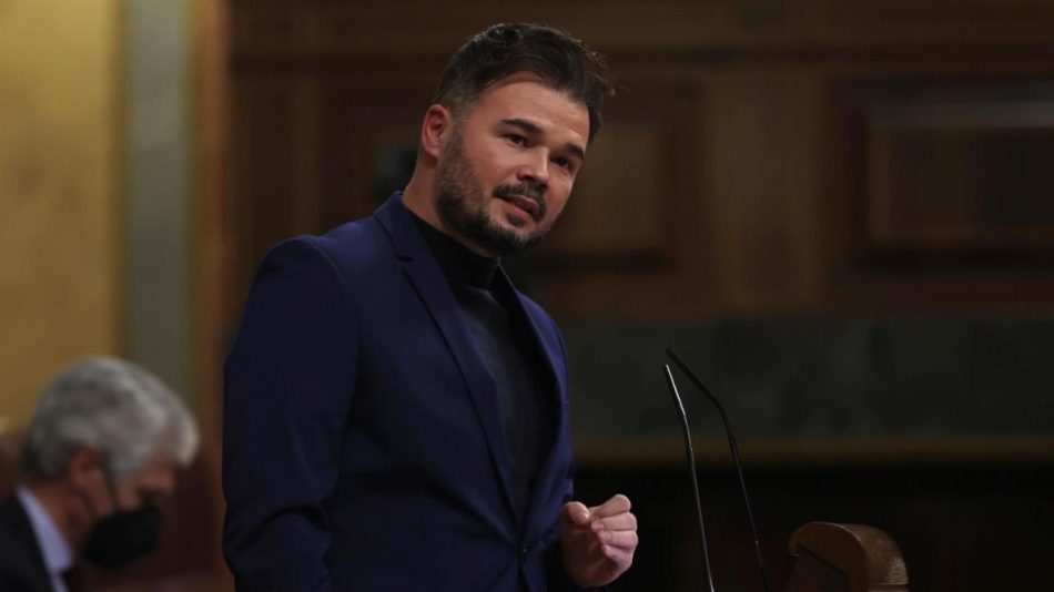 Gabriel Rufián: «Hay un camino de mejora en la reforma laboral. Estamos bastante lejos»