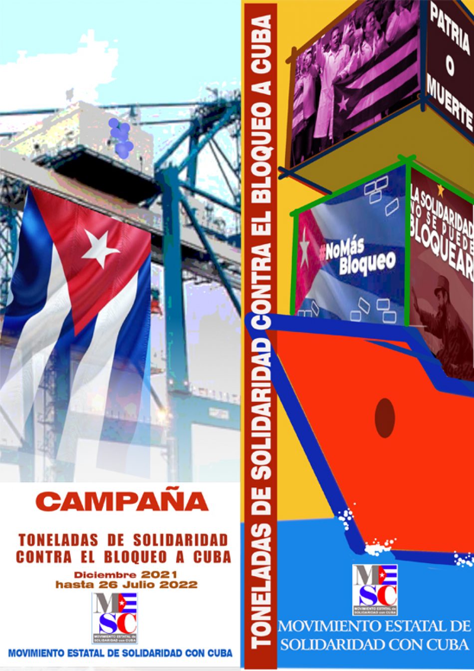 MESC inicia la campaña “Toneladas de Solidaridad contra el bloqueo a Cuba” con el primer contenedor desde Barcelona