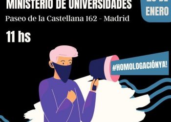 #28E -Marcha interprofesional al Ministerio de Universidades por la Justa Homologación de nuestras titulaciones