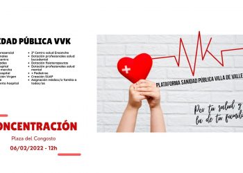Villa de Vallecas protesta este domingo por el deterioro de la sanidad pública en el distrito