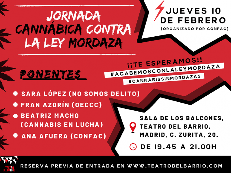 Jornada Cannábica Contra la Ley Mordaza