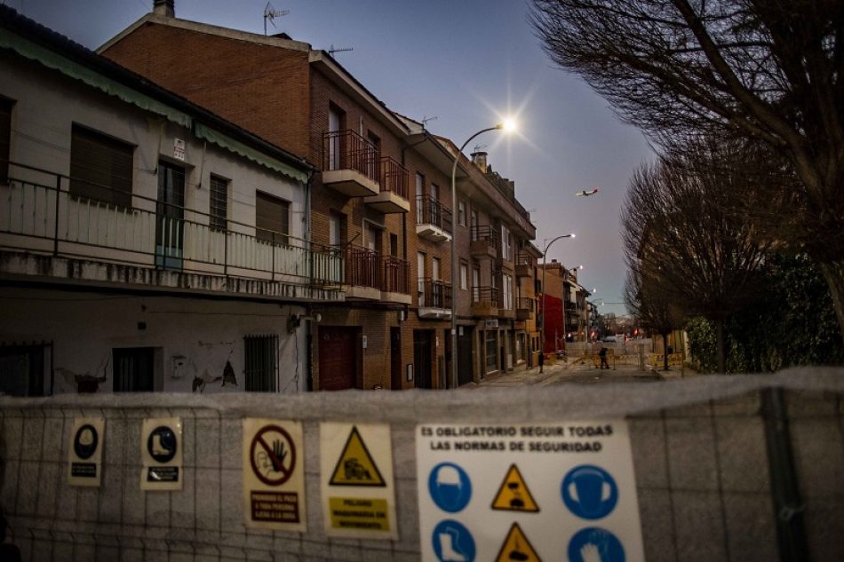 Los afectados por la línea 7B de Metro de Madrid se concentran esta tarde en la calle de la Presa, epicentro de los derrumbes