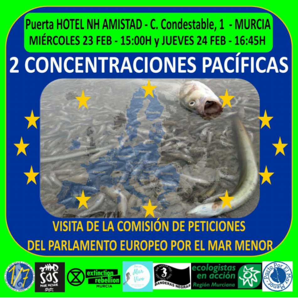 Murcia recibe la visita de los inspectores europeos para evaluar la situación del Mar Menor