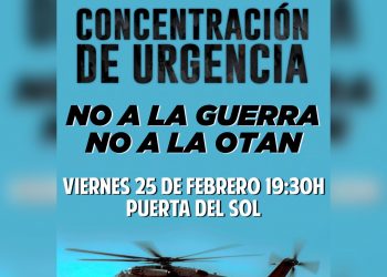 Convocan concentración en Madrid contra la guerra impuesta por la OTAN en Donbas