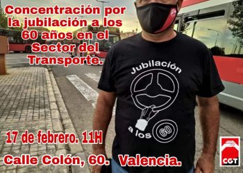 CGT por la jubilación a los 60 años de los conductores profesionales