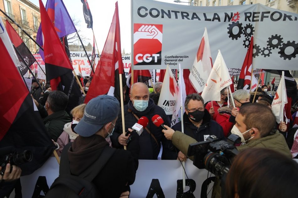 CGT utilizará todas sus armas para lograr la derogación de las Reformas Laborales