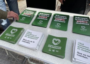 Unidas Podemos denuncia los recortes de Moreno Bonilla en la sanidad pública con mesas informativas por toda Andalucía