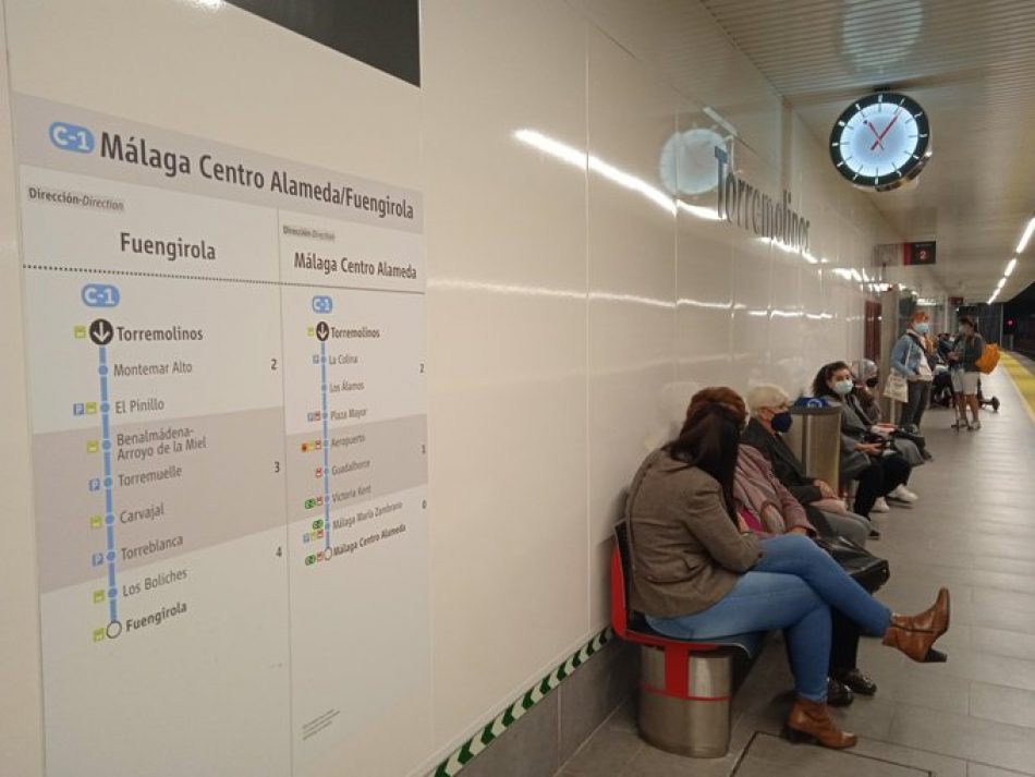 Enero cierra con 1.251 trenes calificados como Obligación de Servicio Público (OSP) y suprimidos en Málaga