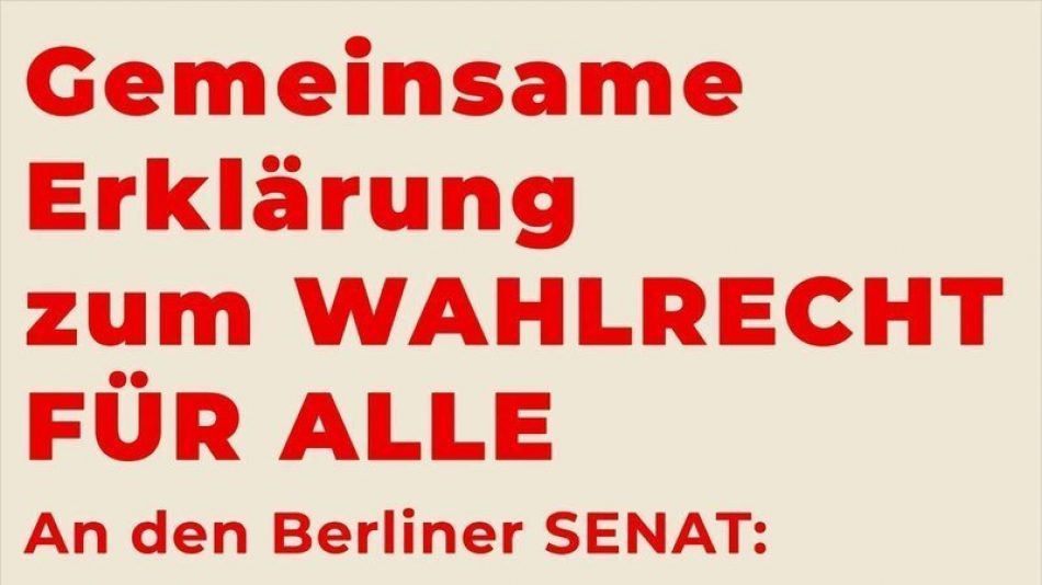 IU Berlín reivindica el derecho al voto de las migrantes en Alemania