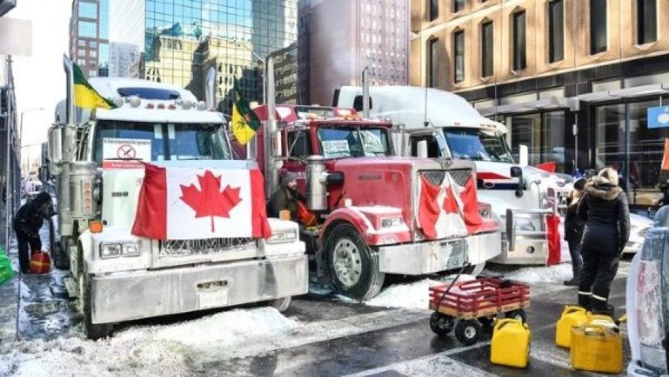 Bloqueo de camioneros canadienses antivacunas suma 11 días