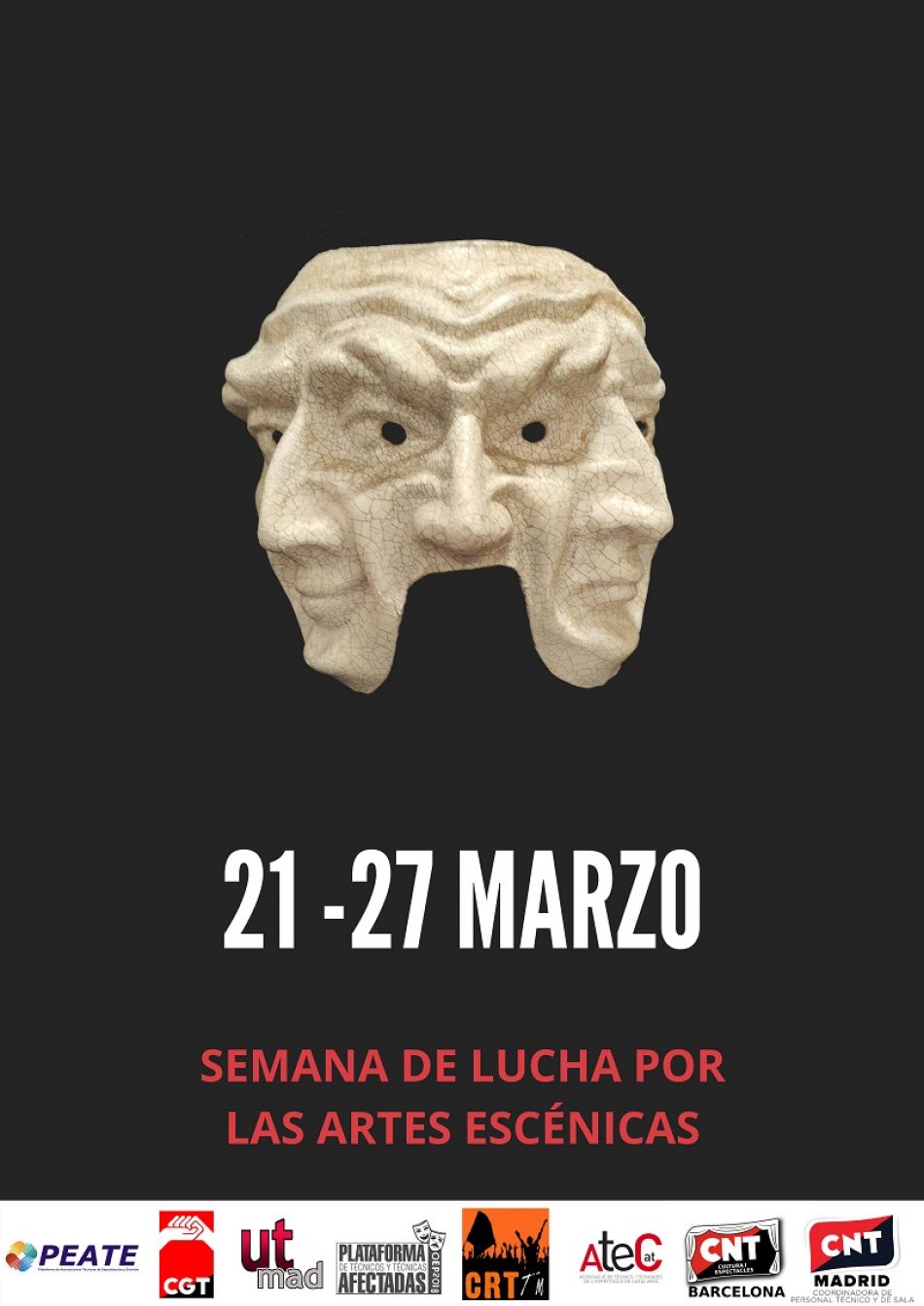 El sector del espectáculo se manifestará el próximo 27 de marzo en Madrid para exigir mejoras y soluciones contra la precariedad