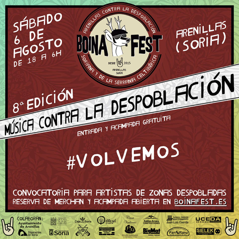 El 1er festival contra la despoblación Boina Fest volverá a ser presencial y busca artistas de las zonas más despobladas