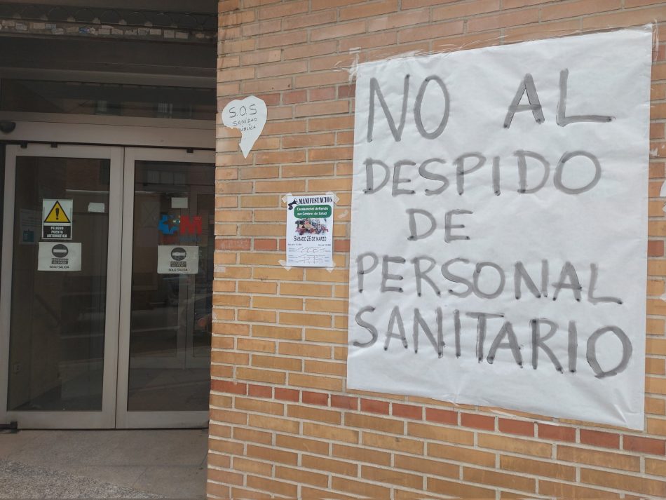 MATS denuncia que hoy «serán despedidos unos 6.600 trabajadorxs de la Sanidad madrileña»