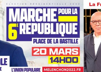 En Francia este domingo: Mélenchon muy cerca de pasar a 2ª vuelta, organiza marcha en París por la VI República