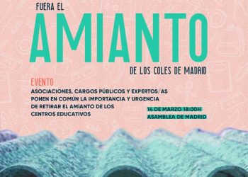 La erradicación del amianto en los centros educativos, a debate en la Asamblea de Madrid