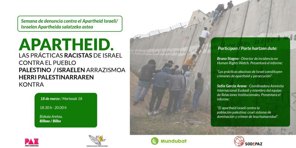 Human Rights Watch y Amnistía Internacional inician en el estado español la semana de denuncia del apartheid israelí