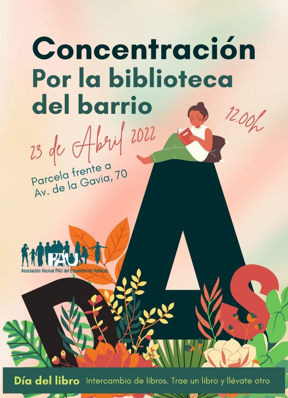 Día del Libro: las asociaciones vecinales de Madrid siguen reclamando bibliotecas públicas y el acceso a la cultura en los barrios