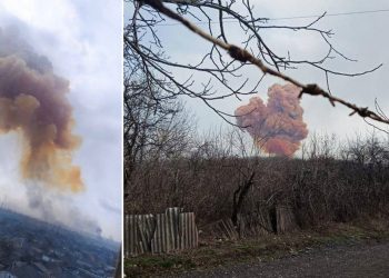 Autoridades de Lugansk acusan a militares ucranianos de haber detonado cisternas con sustancias químicas durante la retirada de una ciudad