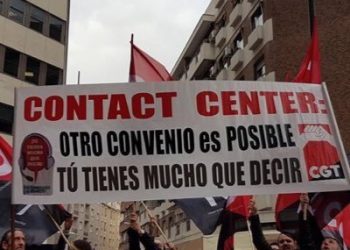CGT convoca paros parciales en abril y huelga 24h en mayo en Contact Center