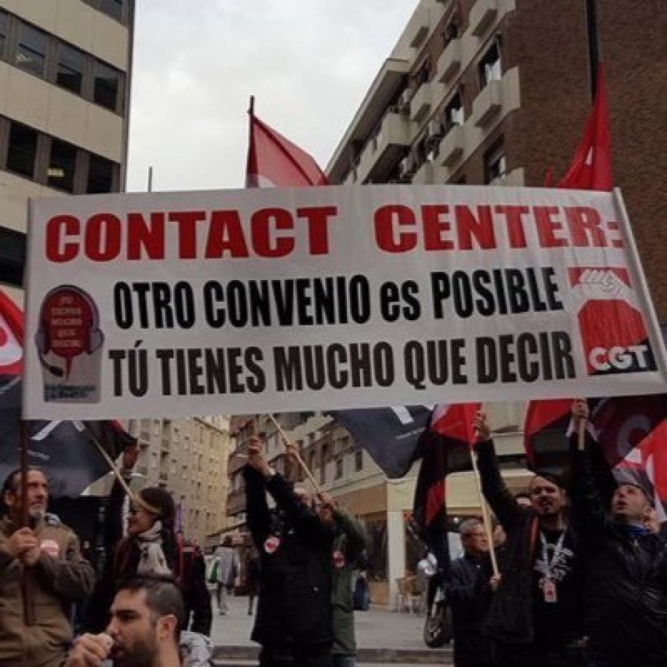 CGT convoca paros parciales en abril y huelga 24h en mayo en Contact Center