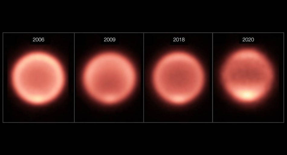Detectados cambios sorprendentes en la temperatura de Neptuno