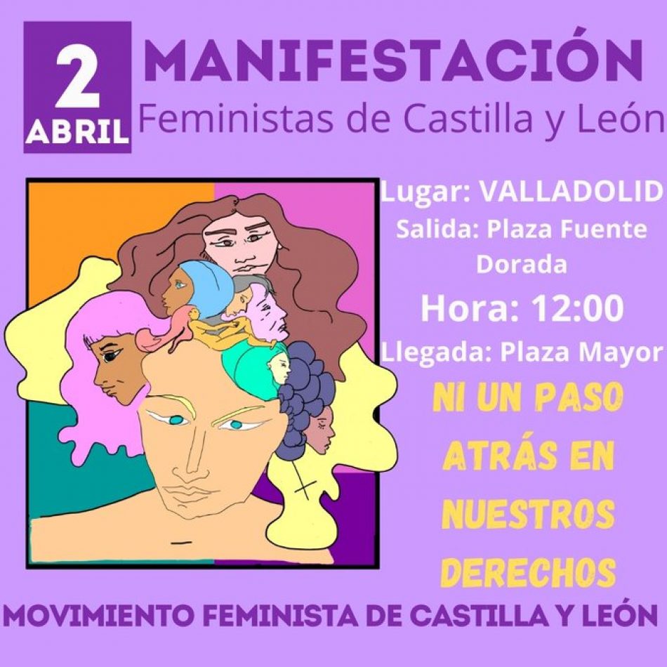 IU se suma a la convocatoria del Movimiento Feminista el sábado día 2 de abril en Valladolid
