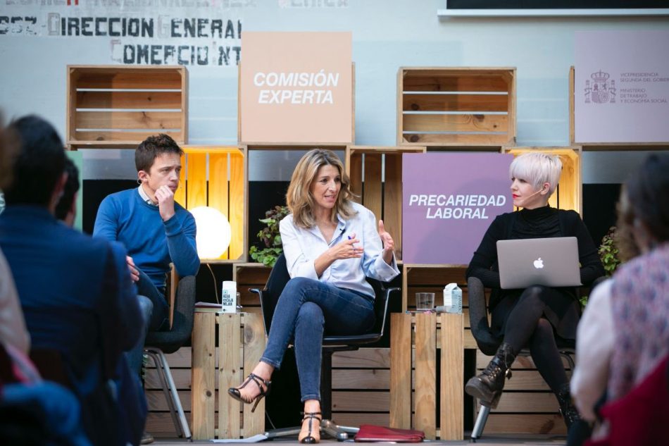 Yolanda Díaz: “No podemos permitir que el mercado laboral sea una fuente de malestar social y psicológico”